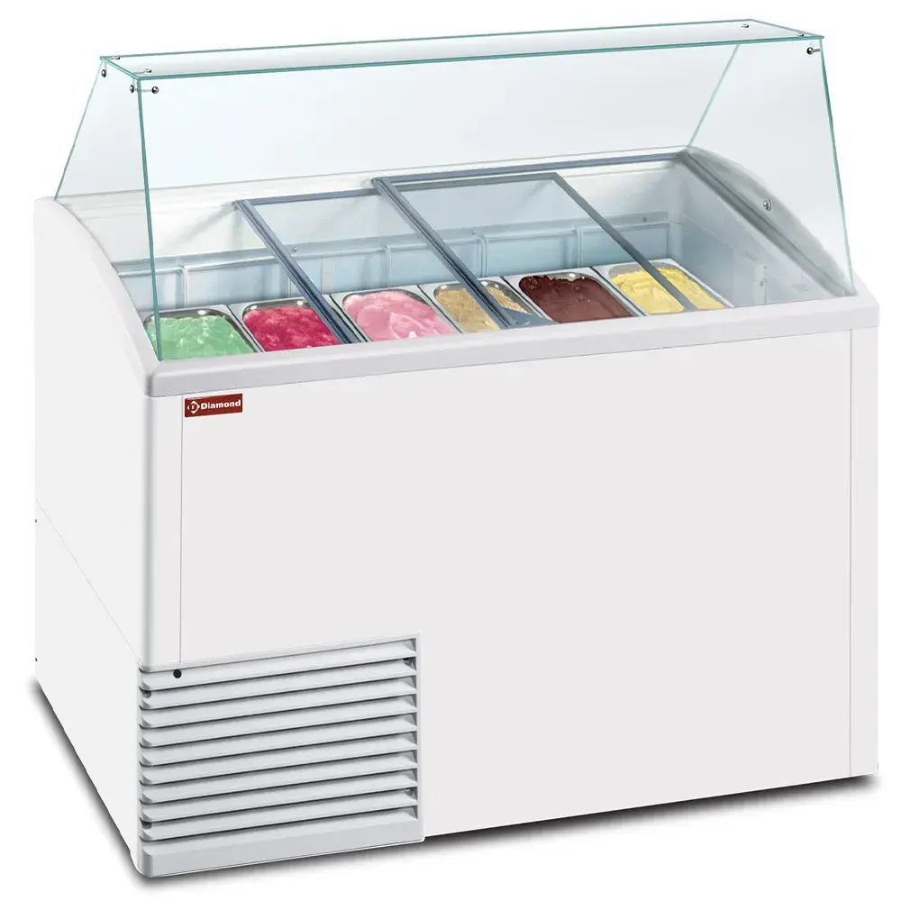 Uitstalvitrine voor roomijs, 10 bakken (5 Lt) - Main Image