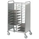 Universele silowagen, RVS, 2x 12 niv. - Main Image