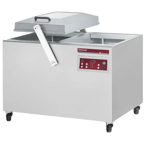 Vaccum machine, dubbele kamer 550x700xh235 mm. - 100 m3/u - Main Image