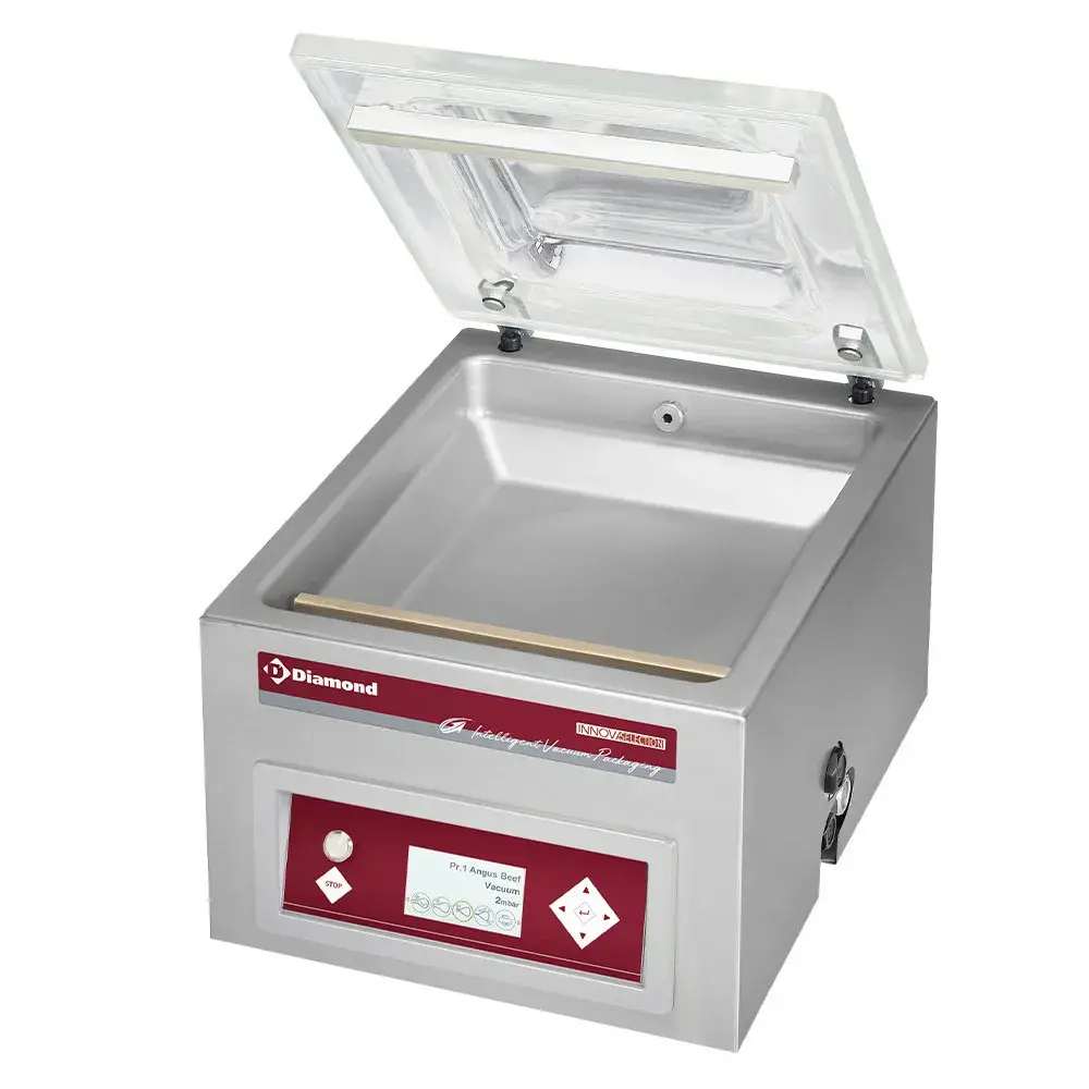 Vaccummachine, kamer 350x370xh150 mm - 16 m3/h LCD - Main Image