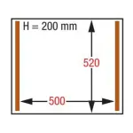 Vacuummachine, kamer 500x520xh200 mm - 63 m3/h LCD - Image 2