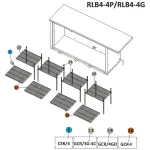 Verchroomd rooster links & rechts RLB4-… - Image 2
