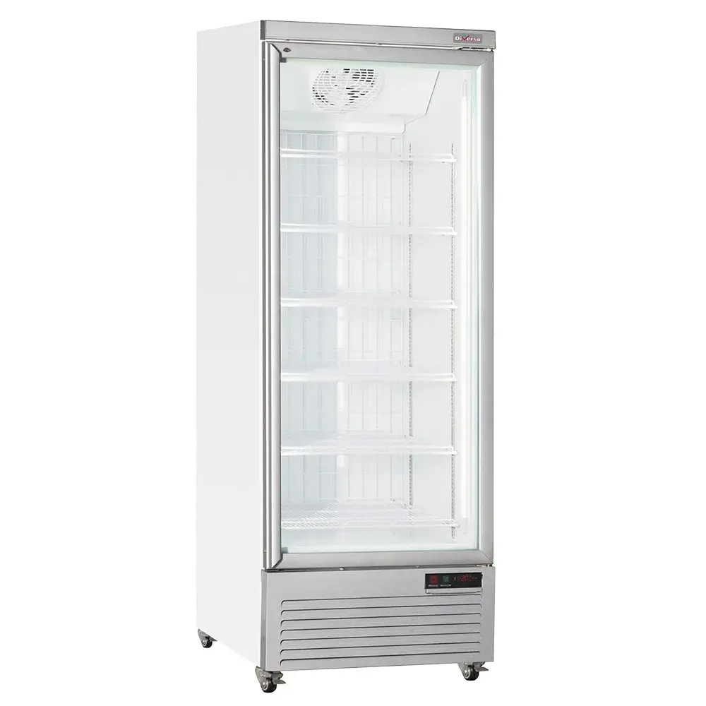 Verticale vrieskastvitrine, 560 liter - WIT - Main Image