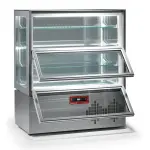 Vitrine, 4 zijden uit glas, 4 niveaus, 2 deuren, geventileerd - Main Image