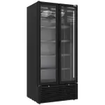 Vitrinekast positieve geventileerd, 804 liter, 2 draaideuren, ZWART - Main Image