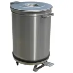 Vuilnisbak, deksel met pedaalbediening - 95 liter - Main Image