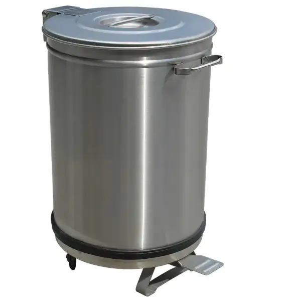 Vuilnisbak, deksel met pedaalbediening - 95 liter - Main Image