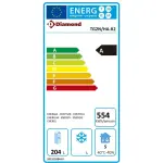 Wandkoelkast, geventileerd, 2 deuren GN 1/1, 260 liter - Image 2