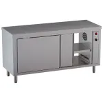 Warmkasttafel, schuifdeuren, centrale doorgeefopening - Main Image