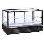 Warmte vitrine EN of GN, geventileerd, 2 niv., ZWART - Main Image