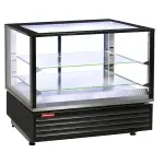 Warmte vitrine EN of GN, geventileerd, 2 niveaus, ZWART - Main Image