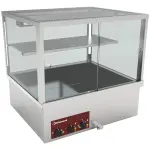 Warmvitrine, bain-marie 2x GN 1/1, panoramische - Main Image
