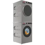 Wascentrifugemachine 6,5 kg "inox-titanium", met afvoerpomp - Image 2