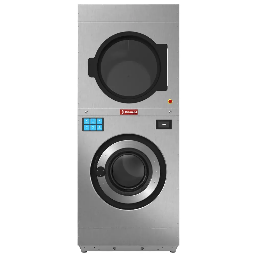 Wasmachine met super centrifugering 14 kg (elektrisch) + roterende droogmachine 14 kg (gas) TOUCH SCREEN - Main Image