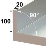 Werktafel 90° met onderlegplank en 2 achteropstanden - Image 2