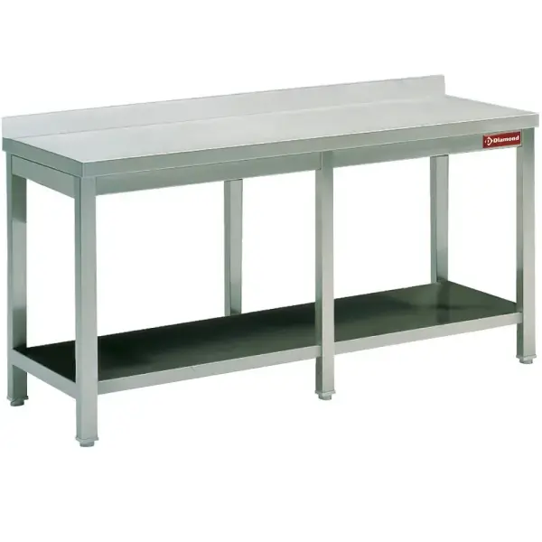 Werktafel met onderblad + achterrand - Main Image