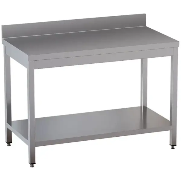 Werktafel met onderblad + achterrand - Main Image
