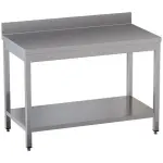 Werktafel met onderblad + achterrand - Main Image
