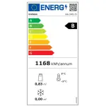 Wijnkast vitrine, dubbele deur, 460 liter, 1 temperatuur - ZWART - Image 2