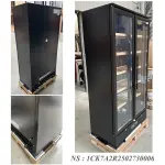 Wijnkast vitrine, dubbele deur, 460 liter, 1 temperatuur - ZWART - Image 3
