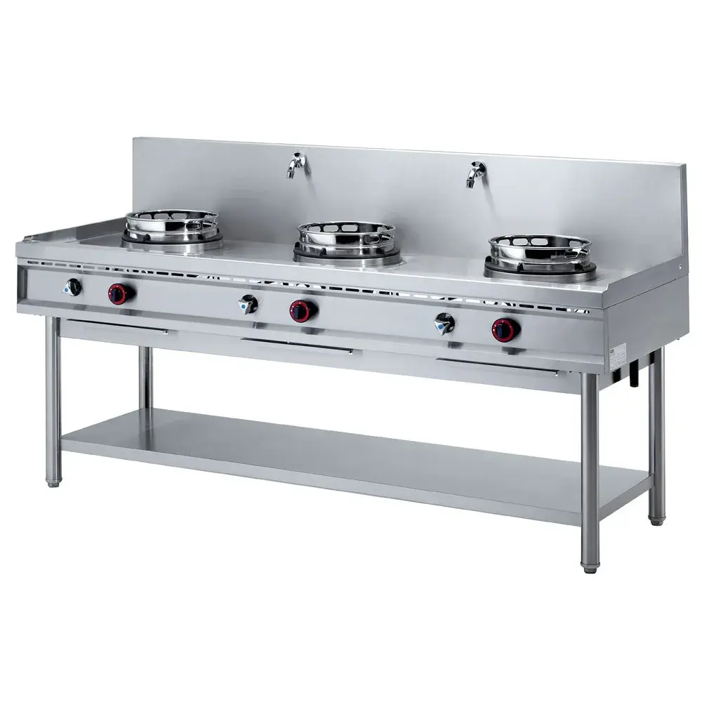 Wok-gasfornuis, 3 vuren (3x 13 kW) - Main Image