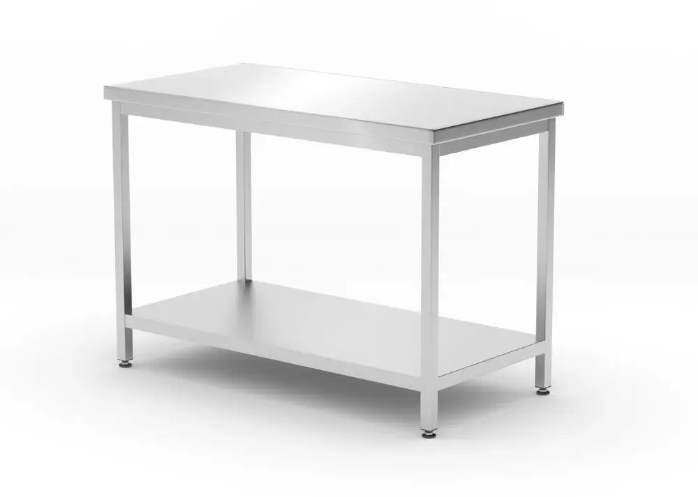 Centrale tafel met plank – geschroefd, diepte 600 mm - Main Image
