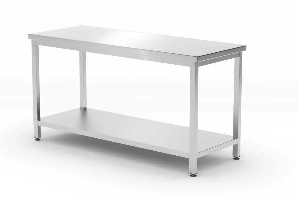 Centrale tafel met plank – geschroefd, diepte 600 mm - Main Image