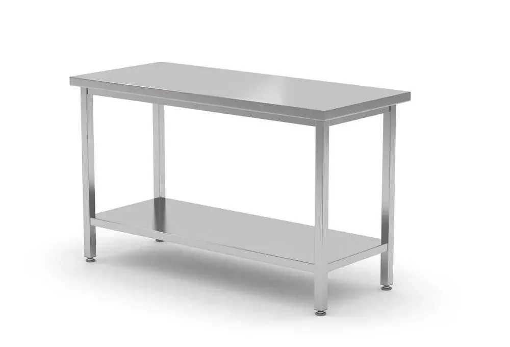 Centrale tafel met plank – geschroefd, diepte 600 mm - Main Image
