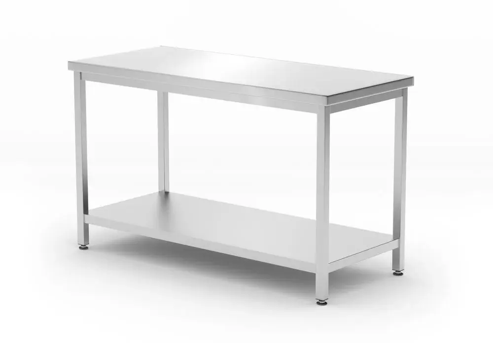 Centrale tafel met plank - geschroefd, diepte 600 mm - Main Image