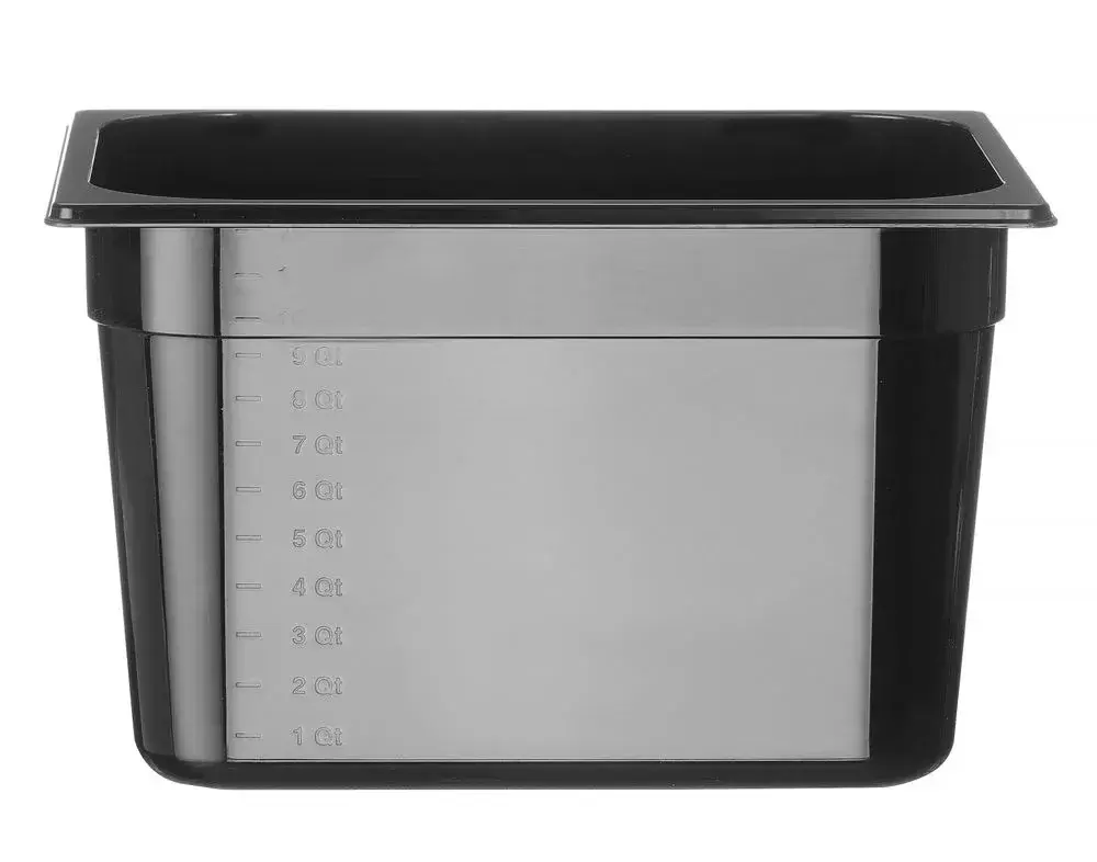 Container GN 1/2 zwart polycarbonaat - Main Image