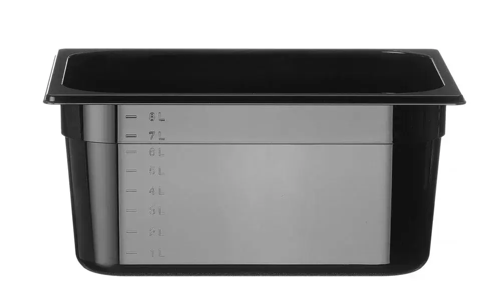 Container GN 1/2 zwart polycarbonaat - Main Image