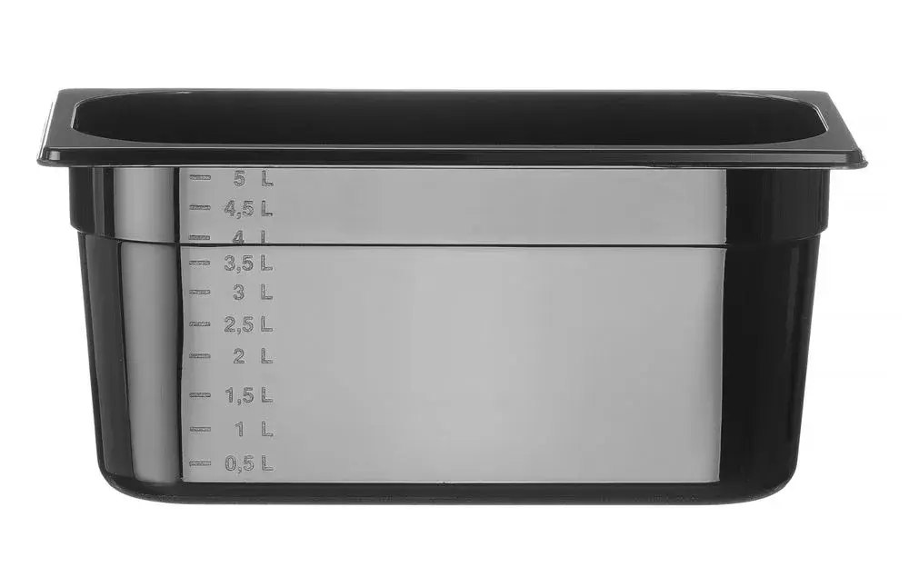Container GN 1/3 zwart polycarbonaat - Main Image