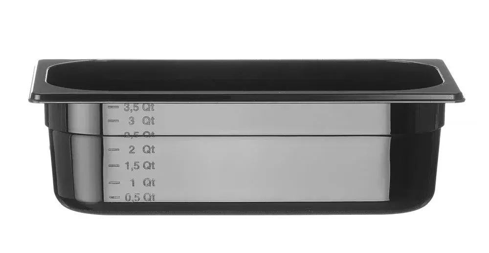 Container GN 1/3 zwart polycarbonaat - Main Image