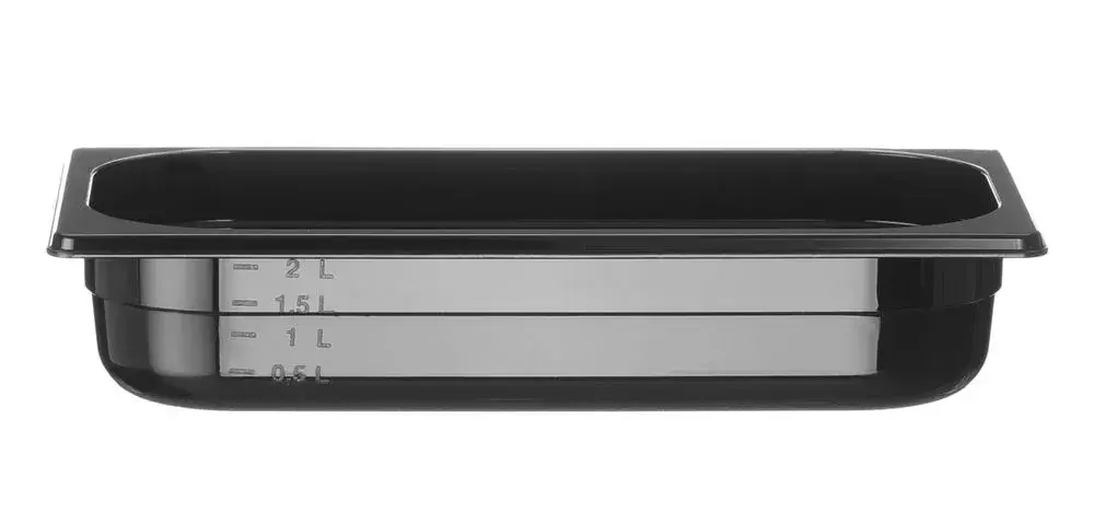 Container GN 1/3 zwart polycarbonaat - Main Image