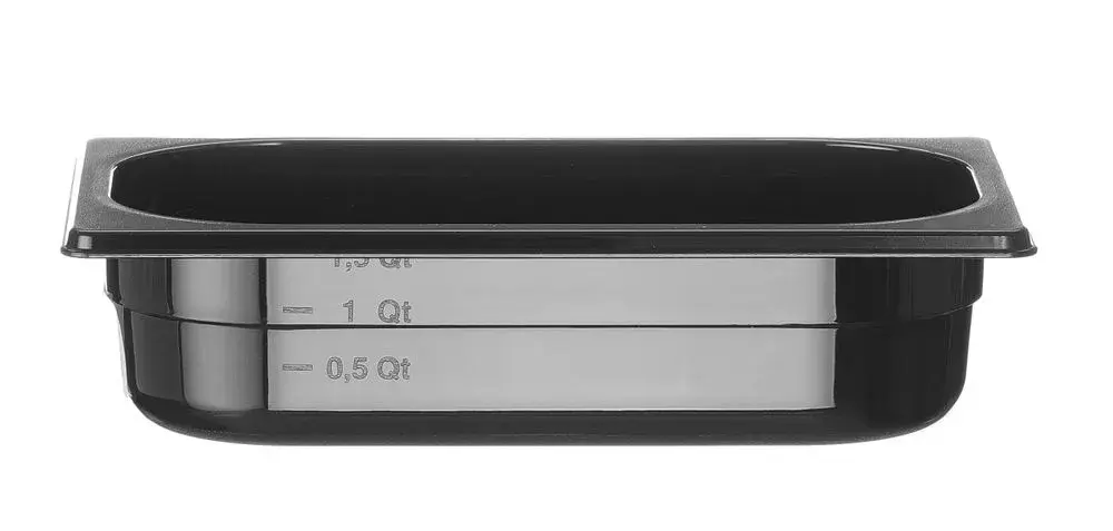 Container GN 1/4 zwart polycarbonaat - Main Image