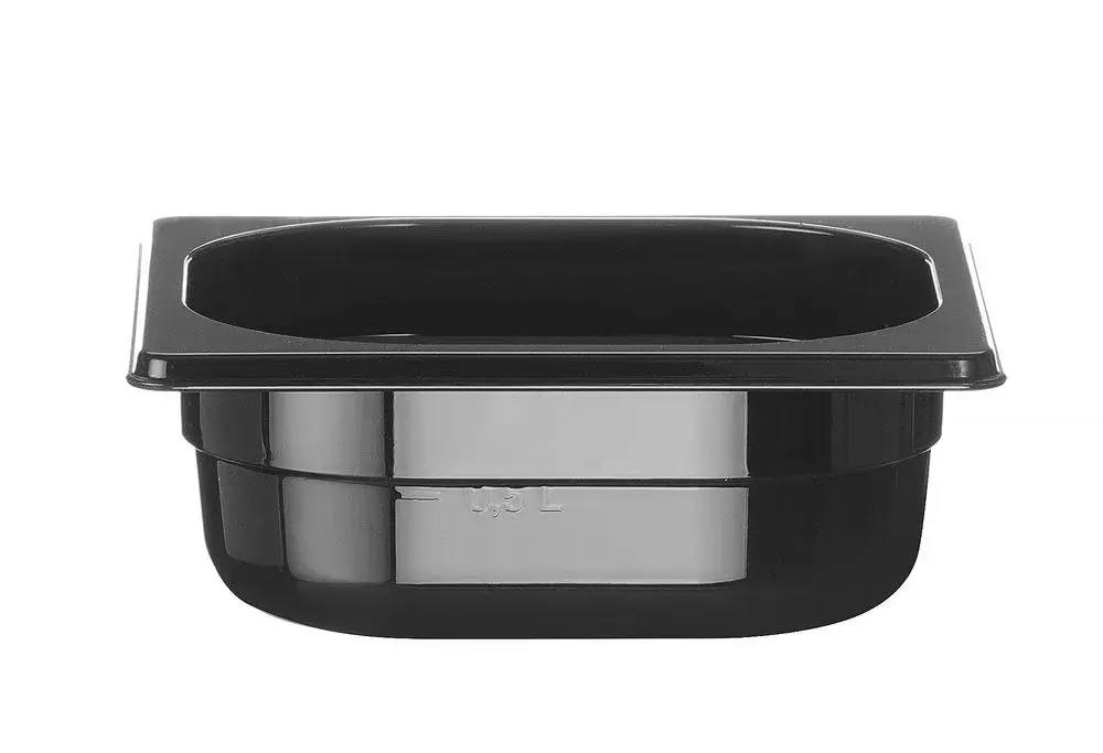 Container GN 1/6 zwart polycarbonaat - Main Image
