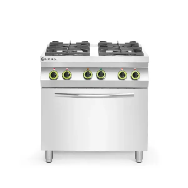 Gasfornuis 4-pits met convectieoven GN 1/1 - Main Image