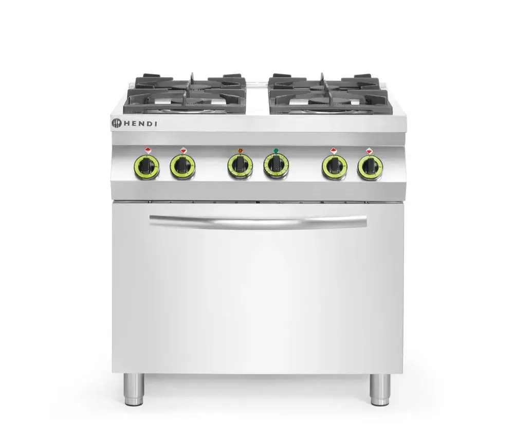 Gasfornuis 4-pits met convectieoven GN 1/1 - Main Image