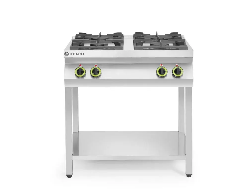 Gasfornuis Kitchen Line 4-pits open standaard - Main Image