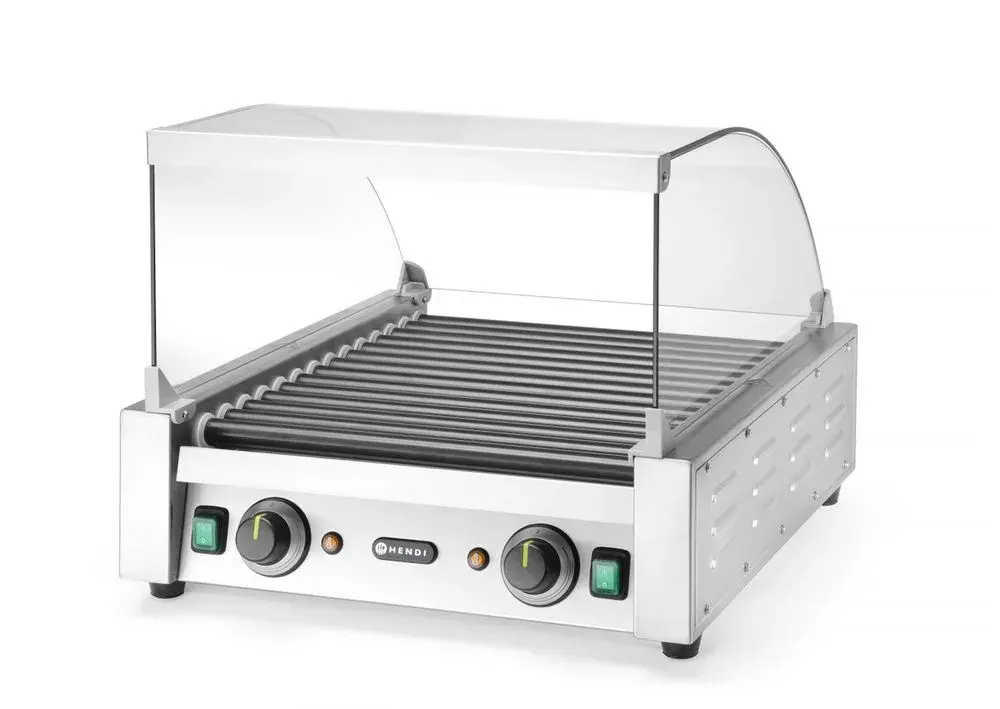 Glazen cover voor worstenroller grill - Image 2