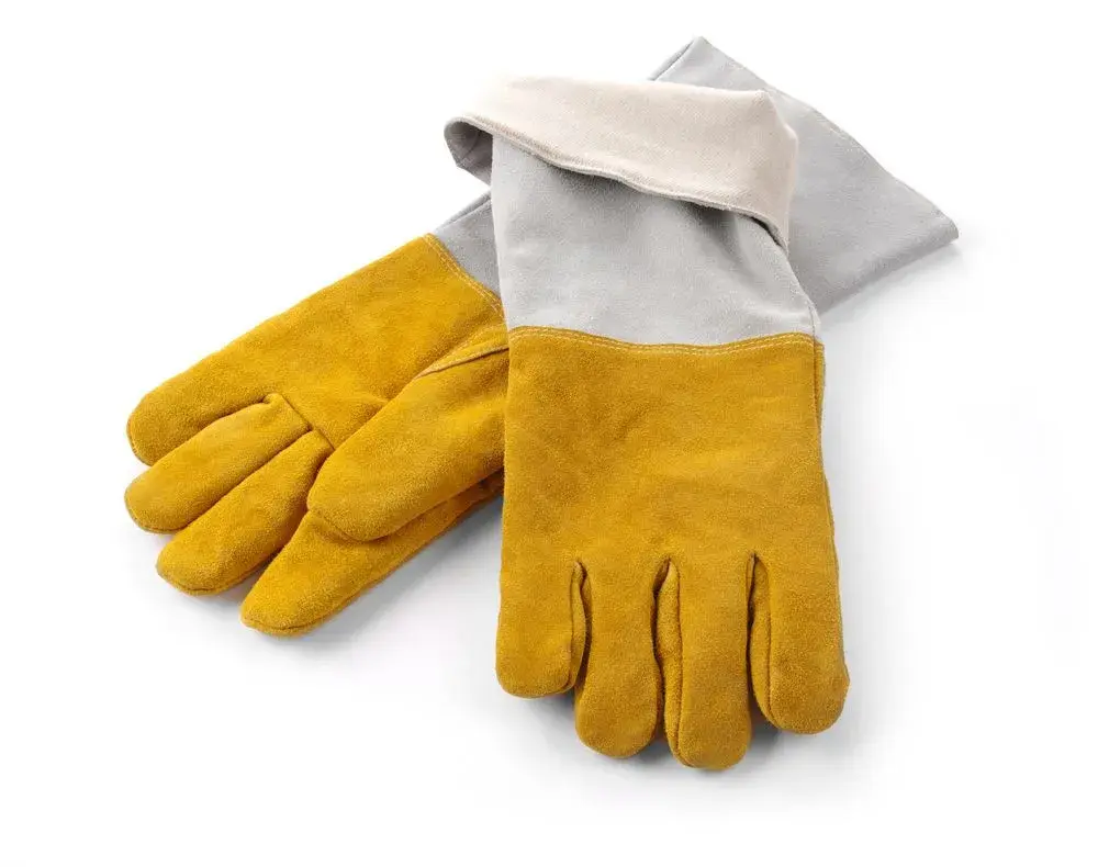 Hittebestendige leren barbecue handschoenen - 2 stuks - Main Image