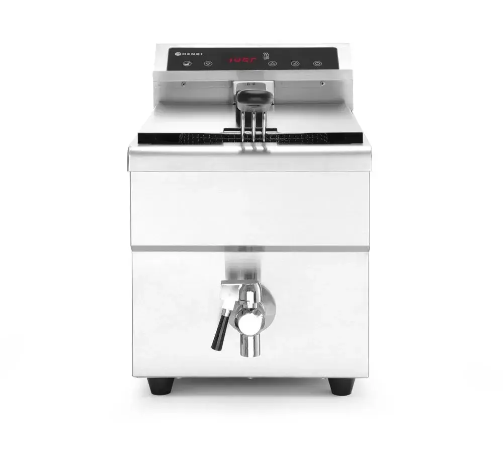 Inductie friteuse met aftapkraan - 8 l - Main Image