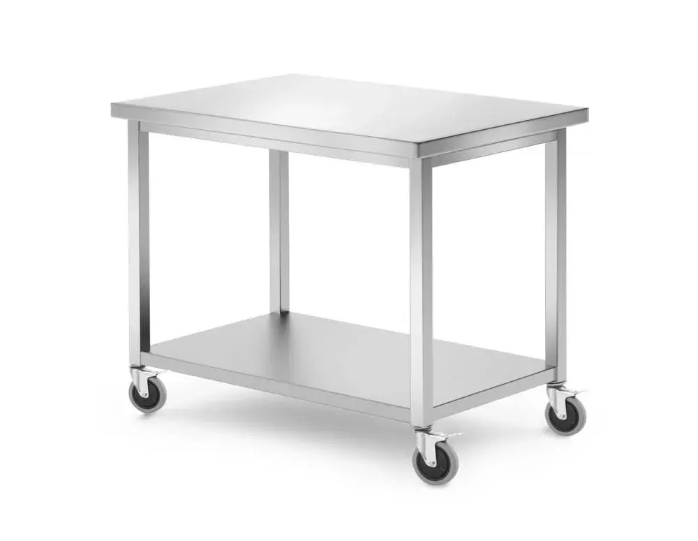 Mobiele tafel, met plank – geschroefd - Main Image