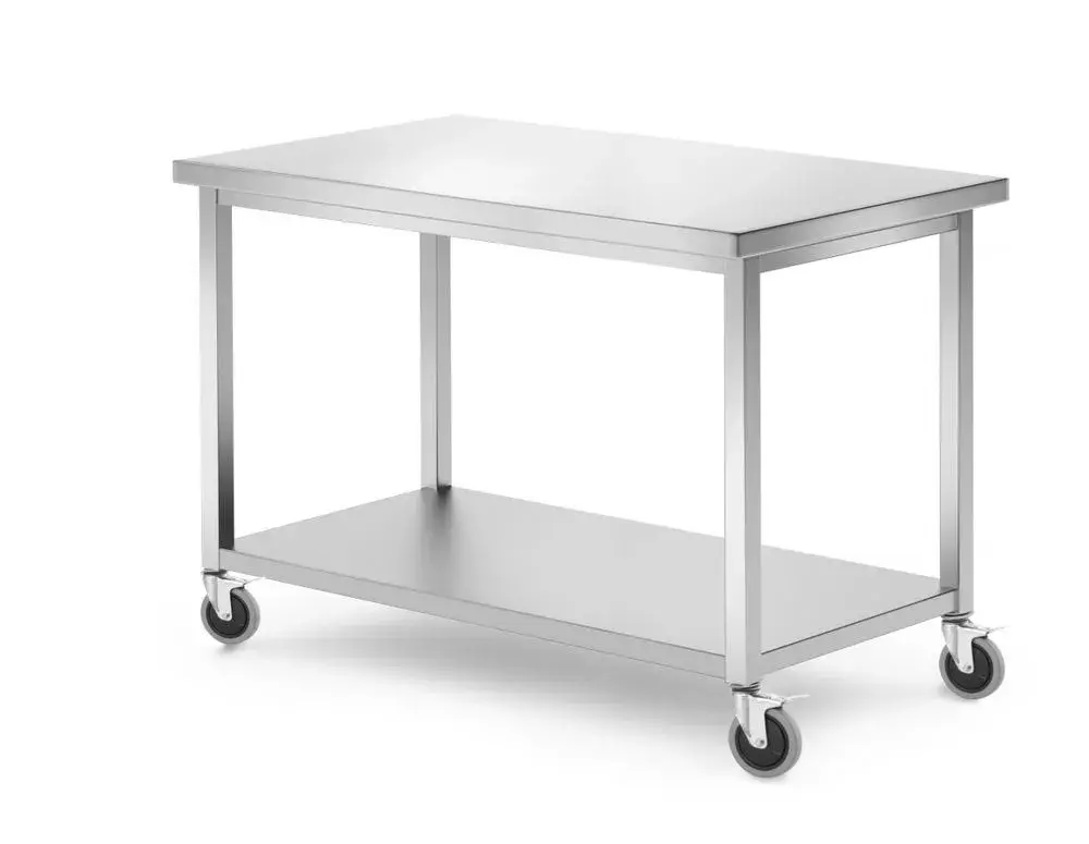 Mobiele tafel, met plank – geschroefd - Main Image