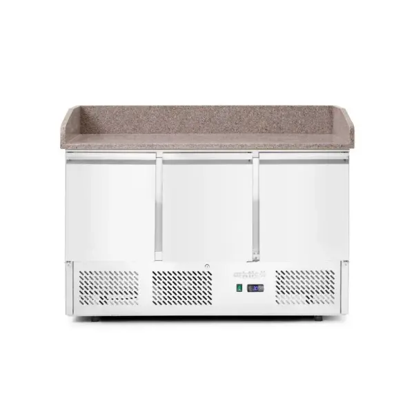 Pizzawerkbank met 3 deuren en koelvitrine 380+40L - Main Image