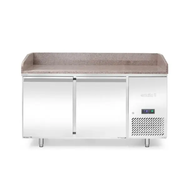 Pizzawerkbank met granieten werkblad, 2 deuren - Main Image
