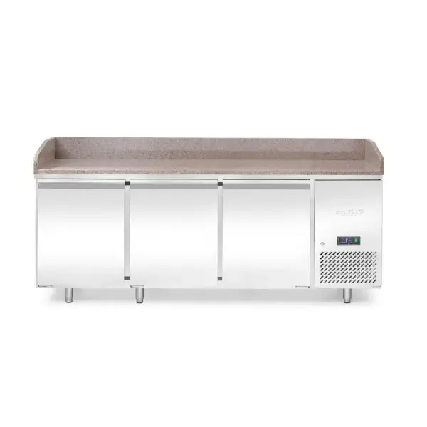 Pizzawerkbank met granieten werkblad, 3 deuren - Main Image