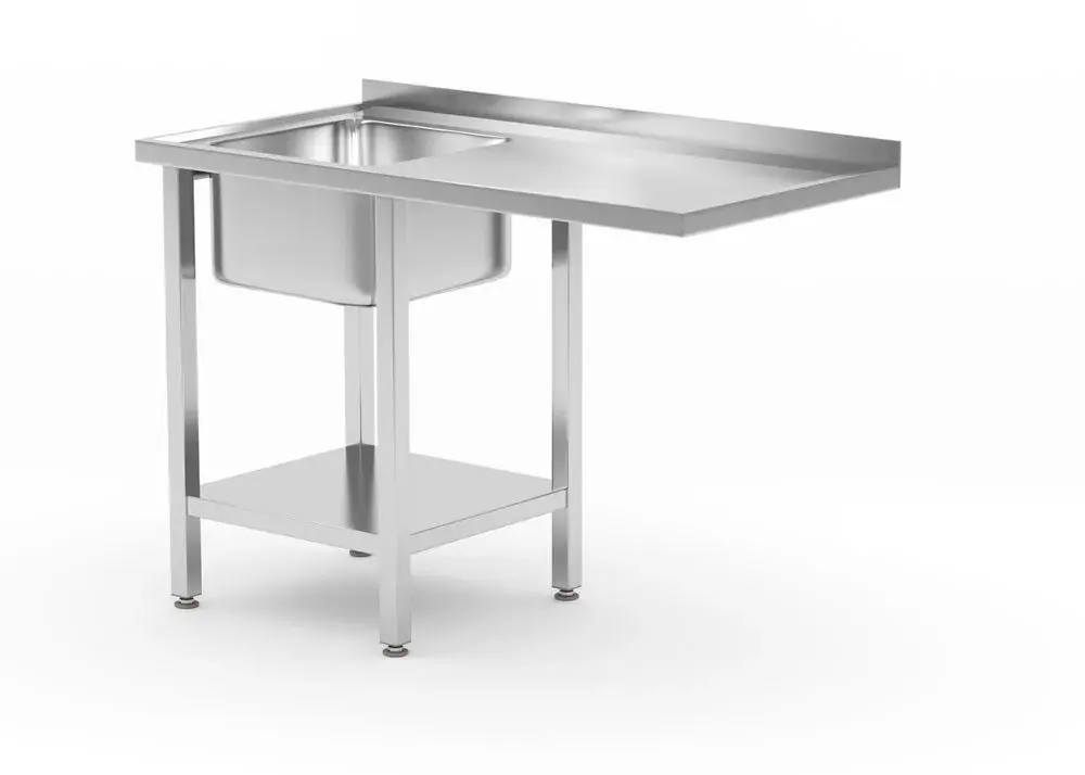 Spoeltafel met plank en ruimte voor onderbouwvaatwasser - Main Image