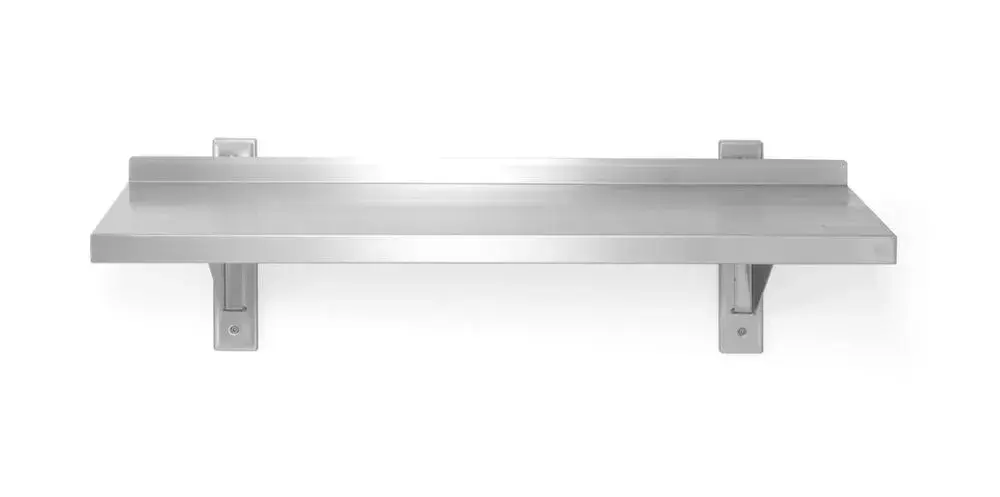 Verstelbare enkele wandplank met 2 beugels - Main Image
