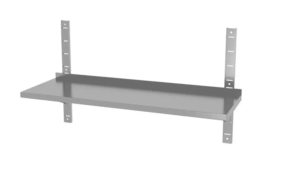 Verstelbare enkele wandplank met 2 beugels - Main Image